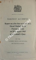 Railway Accident - Report on a fire that occurred on a Diesel Multiple-Unit Passenger Train on 29th August 1965 near Connah's Quay in the London Midland Region, British Railways by Ministry of Transport